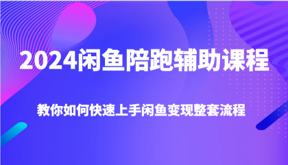 2024闲鱼陪跑辅助课程,教你如何快速上手闲鱼变现整套流程-颜夕资源网-第18张图片 2024闲鱼陪跑辅助课程,教你如何快速上手闲鱼变现整套流程-颜夕资源网-第18张图片