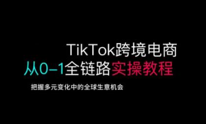 TikTok跨境电子商务从0-1全链路营销多方位实际操作实例教程,掌握多元化发展中全球买卖机遇-颜夕资源网-第18张图片 TikTok跨境电子商务从0-1全链路营销多方位实际操作实例教程,掌握多元化发展中全球买卖机遇-颜夕资源网-第18张图片