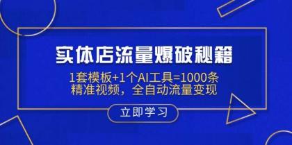 实体店流量爆破秘籍:1套模板+1个AI工具=1000条精准视频,全自动流量变现-颜夕资源网-第18张图片 实体店流量爆破秘籍:1套模板+1个AI工具=1000条精准视频,全自动流量变现-颜夕资源网-第18张图片
