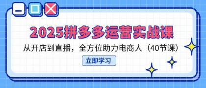 2025拼多多运营实战课,从开店到直播,全方位助力电商人(40节课)-颜夕资源网-第18张图片 2025拼多多运营实战课,从开店到直播,全方位助力电商人(40节课)-颜夕资源网-第18张图片