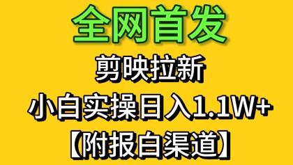剪映拉新,小白实操单日收益1.1W+【附报白渠道】-颜夕资源网-第18张图片 剪映拉新,小白实操单日收益1.1W+【附报白渠道】-颜夕资源网-第18张图片