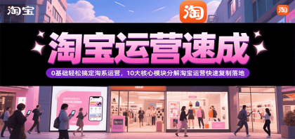 淘宝运营速成,0基础轻松搞定网店运营,10大核心模块分解快速复制落地(更新)-颜夕资源网-第18张图片 淘宝运营速成,0基础轻松搞定网店运营,10大核心模块分解快速复制落地(更新)-颜夕资源网-第18张图片