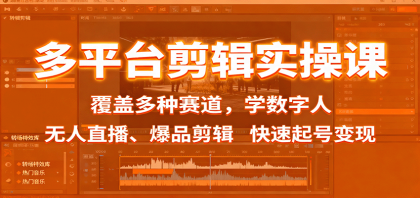 多平台剪辑实操课:覆盖多种赛道,学数字人、无人直播、爆品剪辑,快速起号变现-颜夕资源网-第18张图片 多平台剪辑实操课:覆盖多种赛道,学数字人、无人直播、爆品剪辑,快速起号变现-颜夕资源网-第18张图片