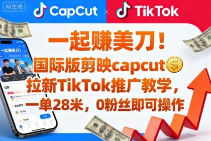 一起賺美刀!国际版剪映capcut拉新TikTok推广教学,一单28米,0粉丝即可操作(附推广入口和教学)-颜夕资源网-第18张图片 一起賺美刀!国际版剪映capcut拉新TikTok推广教学,一单28米,0粉丝即可操作(附推广入口和教学)-颜夕资源网-第18张图片