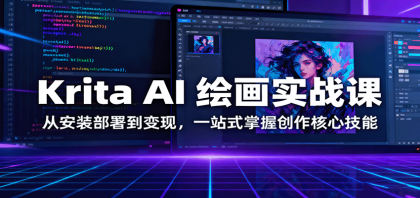 Krita AI 绘画实战课:从安装部署到变现,一站式掌握创作核心技能-颜夕资源网-第18张图片 Krita AI 绘画实战课:从安装部署到变现,一站式掌握创作核心技能-颜夕资源网-第18张图片