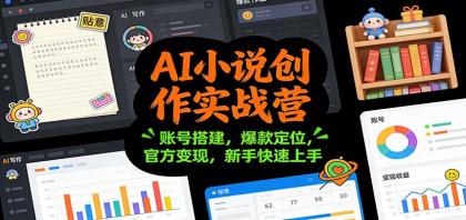 AI小说创作实战营：账号搭建，爆款定位，官方变现，新手快速上手-颜夕资源网-第13张图片