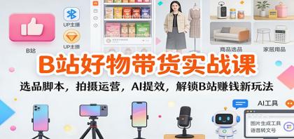 B站好物带货实战课：选品脚本，拍摄运营，AI提效，解锁B站赚钱新玩法-颜夕资源网-第17张图片